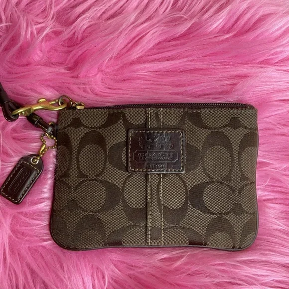 Coach Monogram Wristlet - Picture 2 of 4